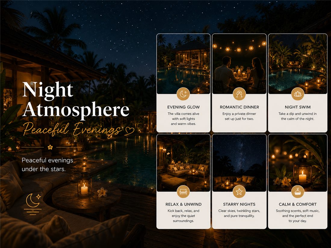 Atmosfer properti pada malam hari