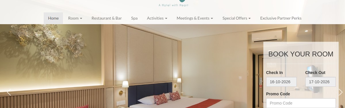 Tangkapan layar situs resmi Bali Rani Hotel